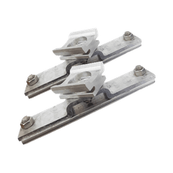 Draaibare mastbeugel 360° variabel - RVS klemband (set 2 stuks)