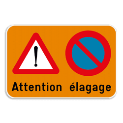Panneau d'information - 2 pictogrammes - Texte personnalisé
