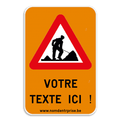 Panneau de texte - A31 - Texte personnalisé