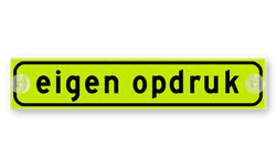Autobord met zuignappen 500x100mm met eigen opdruk