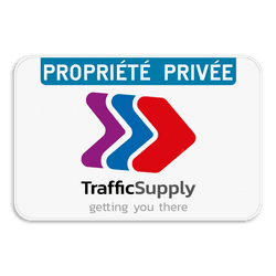 Panneau d'interdiction - Propriété privée - Votre logo/design
