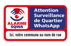 Panneau additionnel SQWA 2x1 - Texte personnalisé