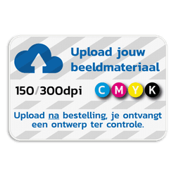 Informatiebord 3:2 reflecterend met je eigen opdruk
