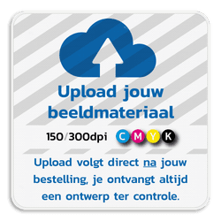 Informatiebord vierkant reflecterend met je eigen opdruk