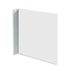 Panneau vierge &agrave; angle droit en aluminium - plusieurs dimensions