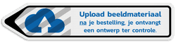 Informatiebord pijl reflecterend met je eigen opdruk