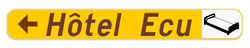Panneau de signalisation F37