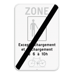 Panneau de signalisation F105