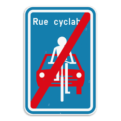 Panneau de signalisation F113