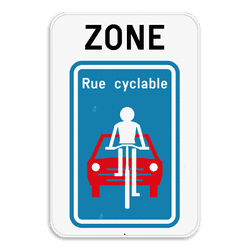 Panneau de signalisation ZONE - F111
