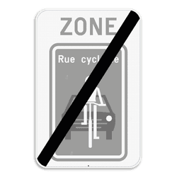 Panneau de signalisation ZONE - F113
