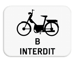 Panneau de signalisation M7