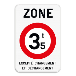 Panneau de signalisation ZC21T