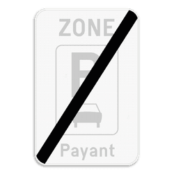 Panneau de signalisation ZE9aT/