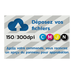 Tableau d'affichage plat - portrait ou paysage réfléchissant avec votre propre impression - tailles A