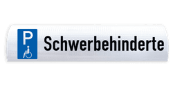 Parkplatzschilder Radanschlag Beton Schwerbehinderte - breidte 600mm