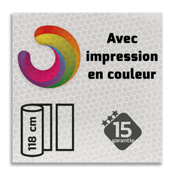 Classe 3 - Film r&eacute;fl&eacute;chissant pour impression en couleur T-7500-B - sur mesure