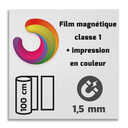 Film magnétique réfléchissant de classe 1 avec impression en couleur