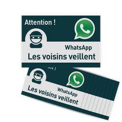 Autocollants réfléchissants WhatsApp – Kit de 10 pièces – Sécurité de quartier​