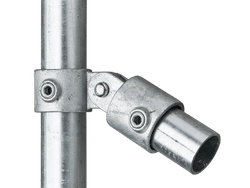 Paalbeugel scharnierstuk enkel Ø48mm staal