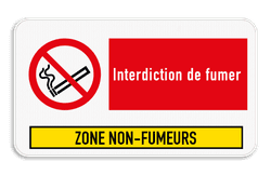 Panneau d'information - interdiction de fumer