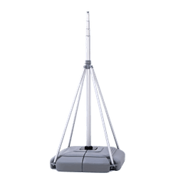 Mobiele vlaggenmast - tot 5 meter - met vulbare voet