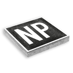 Dalle de signalisation 300 x 300 mm &ndash; Inscription "No parking"