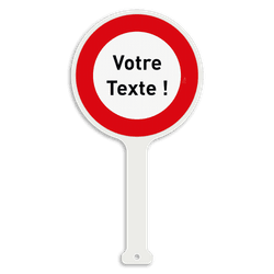 Panneau de brigadier - C3 - Texte personnalisé