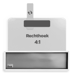 Basisbord omgezette rand - type 4:1 - rechthoek