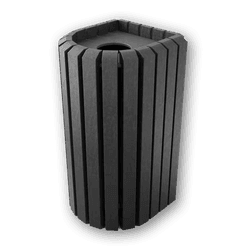 Poubelle ext&eacute;rieure MERCURE 70 L en plastique 100 % recycl&eacute;