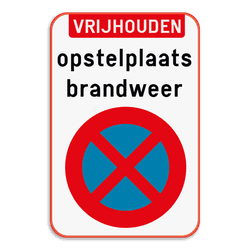 Parkeerverbod - Opstelplaats brandweer