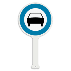 Panneau de brigadier - Responsable du stationnement - Pictogramme