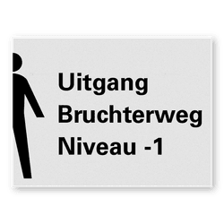 Liftbordje 200x150mm met picto en tekst naar wens