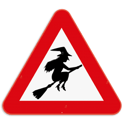 Panneau de signalisation SB250 - Sorcière