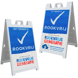 CarrySign TS 635x1140mm - Rookvrij Generatie stoepbord