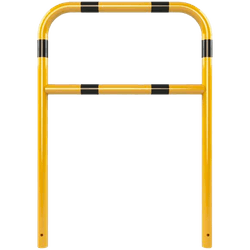 Barri&egrave;re industrielle en acier &Oslash; 60 mm avec traverse &ndash; &Agrave; sceller