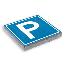 Dalle de signalisation 300 x 300 mm &ndash; Indication de parking