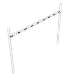 Limiteur de hauteur variable 1,8 - 2,8 mètres avec montants Ø102mm - Version fixe