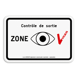 Panneau VIGILIS – Contrôle de sortie – Aluminium réfléchissant CE​