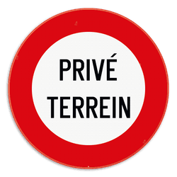 Verkeersbord C3 - Privé terrein