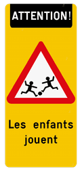 Autocollant r&eacute;fl&eacute;chissant pour conteneur - Les enfants jouent - 350 x 800 mm