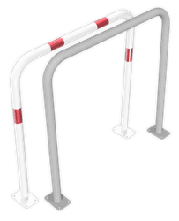 Barri&egrave;re de guidage tubulaire en acier &agrave; sceller &ndash; 1000 x 1200 mm