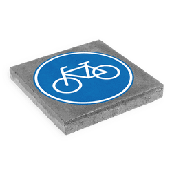 Dalle de signalisation 300 x 300 mm &ndash; Indication piste cyclable