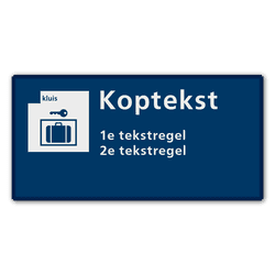 Communicatiebord Kluis - 320x160mm Reflecterend