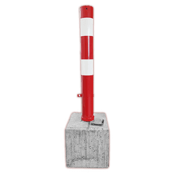 Afzetpaal uitneembaar 750mm t.b.v. betonvoet 295x295x350mm