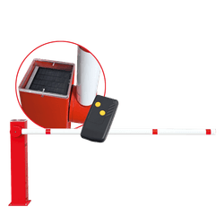 Elektrische Schranke mit Solarpanel f&uuml;r Sperrbreiten bis 2.500 mm