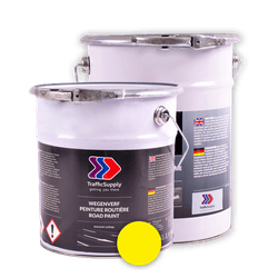Peinture routi&egrave;re jaune RAL 1023 - Seau de 6 kg
