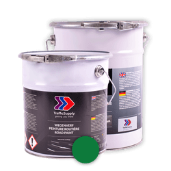 Peinture routière - Seau de 6kg - verte RAL 6024