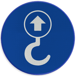 Autocollant ou panneau - Point de levage