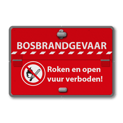 Klapbord Brandgevaar, Roken en open vuur verboden